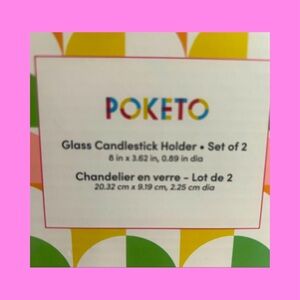 Poketo Green Glass Candlesticks!
